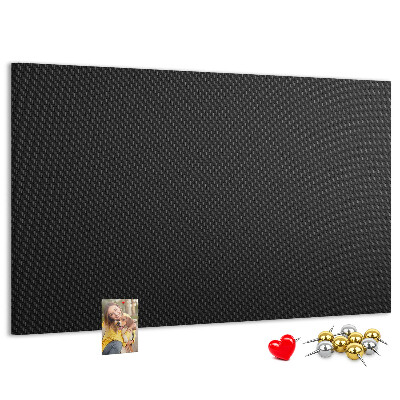 Korkbild schwarze Textur mit feinem Karomuster