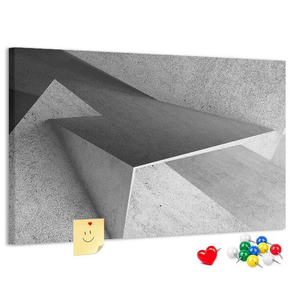 Bilder mit Korkrückwand geometrische Formen im minimalistischen Stil