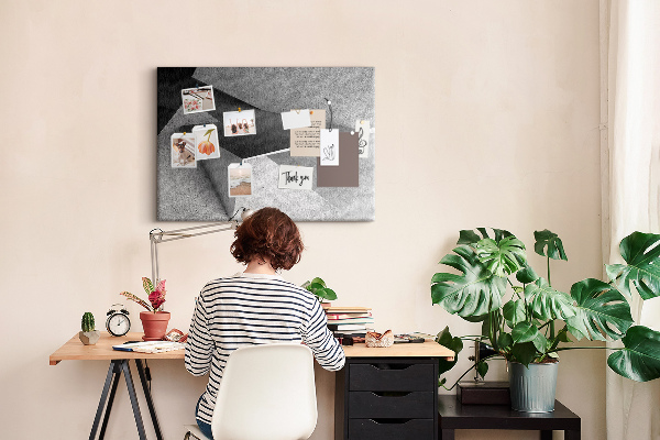 Bilder mit Korkrückwand geometrische Formen im minimalistischen Stil