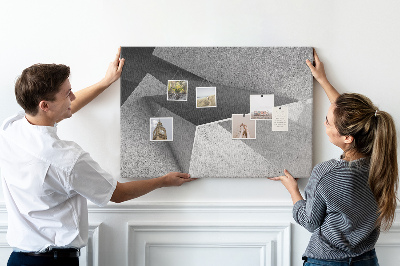 Bilder mit Korkrückwand geometrische Formen im minimalistischen Stil