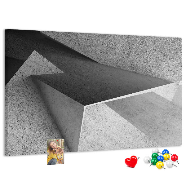 Bilder mit Korkrückwand geometrische Formen im minimalistischen Stil