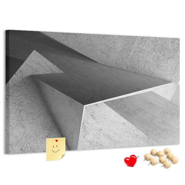 Bilder mit Korkrückwand geometrische Formen im minimalistischen Stil