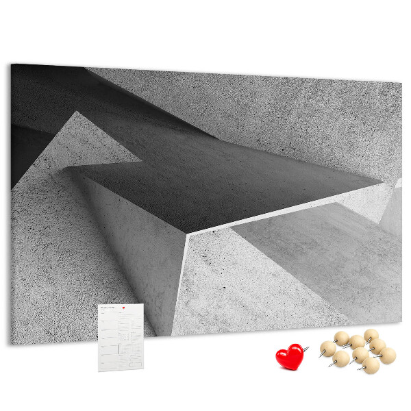 Bilder mit Korkrückwand geometrische Formen im minimalistischen Stil