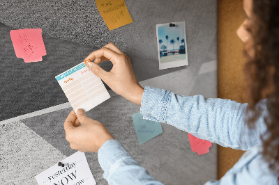 Bilder mit Korkrückwand geometrische Formen im minimalistischen Stil