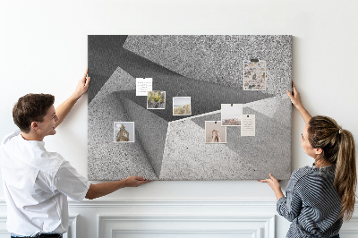 Bilder mit Korkrückwand geometrische Formen im minimalistischen Stil