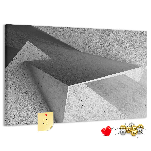 Bilder mit Korkrückwand geometrische Formen im minimalistischen Stil