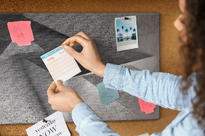 Bilder mit Korkrückwand geometrische Formen im minimalistischen Stil