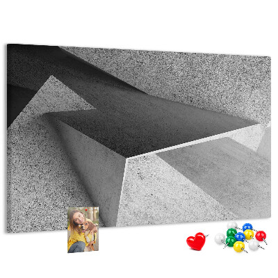 Bilder mit Korkrückwand geometrische Formen im minimalistischen Stil