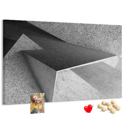 Bilder mit Korkrückwand geometrische Formen im minimalistischen Stil