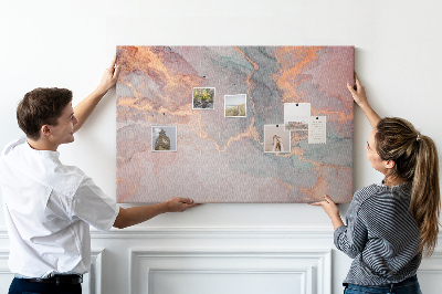 Korkbild abstraktes Muster in Pastelltönen