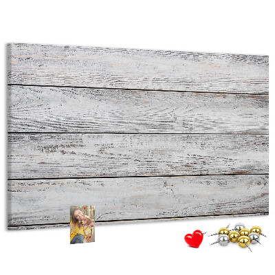 Bilder mit Korkrückwand rustikales Holz mit weißer Lackierung