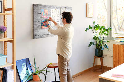 Bilder mit Korkrückwand rustikales Holz mit weißer Lackierung
