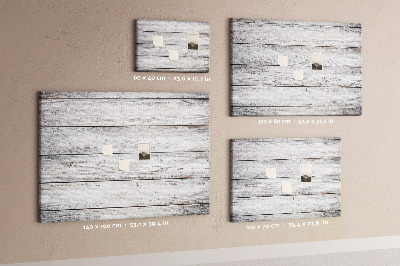 Bilder mit Korkrückwand rustikales Holz mit weißer Lackierung