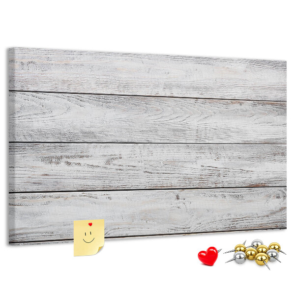 Bilder mit Korkrückwand rustikales Holz mit weißer Lackierung