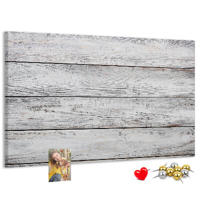 Bilder mit Korkrückwand rustikales Holz mit weißer Lackierung