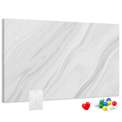 Korkbild mit elegantem Marmormuster in Grautönen