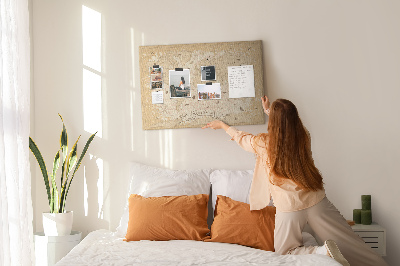 Weltkarte mit Korkrückwand antike Karte mit geografischen Details