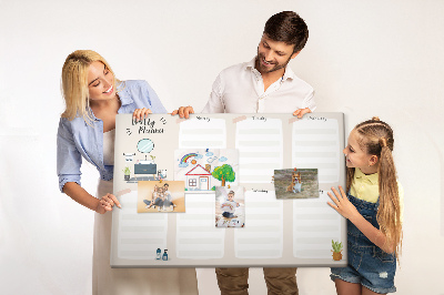 Kork-Wochenplaner im minimalistischen Design
