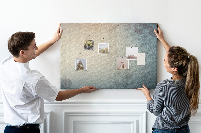 Korktafel alte Karte mit zarten Flecken