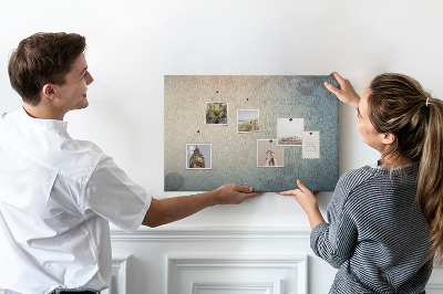 Korktafel alte Karte mit zarten Flecken