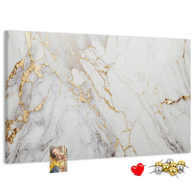 Korkbild eleganter Marmor mit Goldadern
