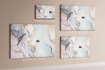 Bilder mit Korkrückwand elegantes Marmormuster mit goldenen Akzenten
