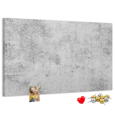 Korktafel mit grauem Betonmuster und Struktur