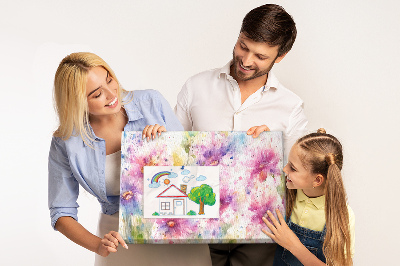Bilder mit Korkrückwand Blumen-Aquarellbilder in Rosatönen