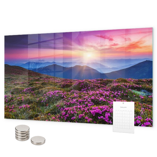 Magnettafel Sunrise Flowers
