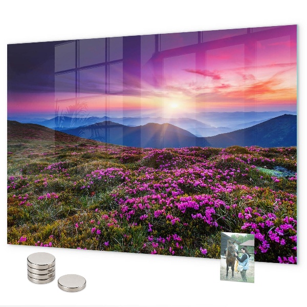 Magnettafel Sunrise Flowers
