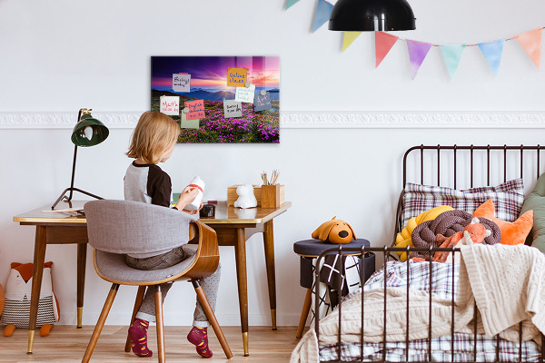 Magnettafel Sunrise Flowers