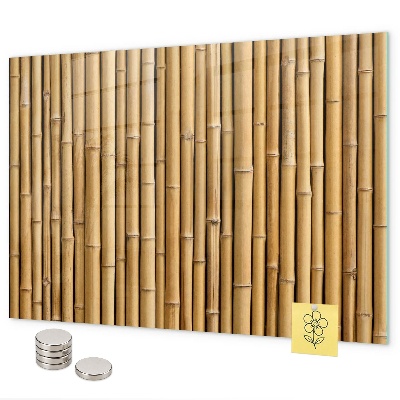 Magnettafel aus Bambusstöcken
