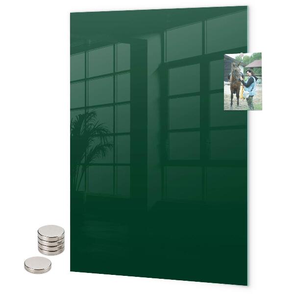 Glas magnettafel Malachitfarbe