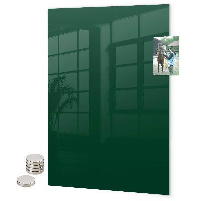 Glas magnettafel Malachitfarbe