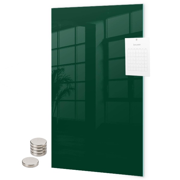 Glas magnettafel Malachitfarbe