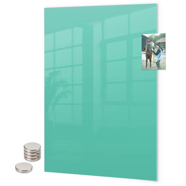 Glas magnettafel Türkisfarben