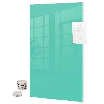 Glas magnettafel Türkisfarben