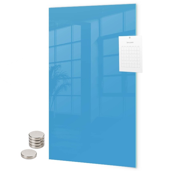 Glas magnettafel Blaue Farbe