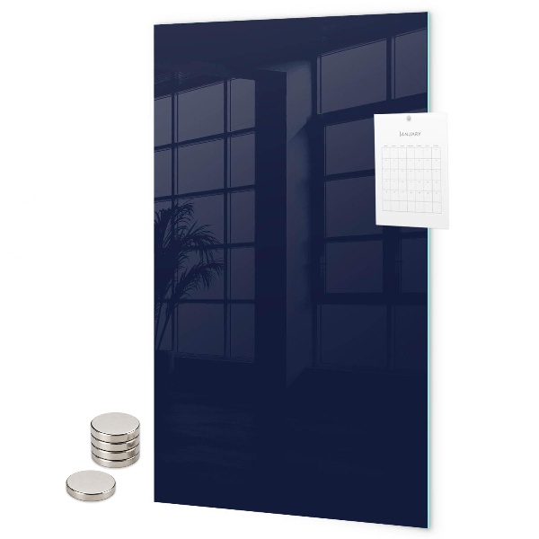 Glas magnettafel Farbe: Dunkelmarineblau