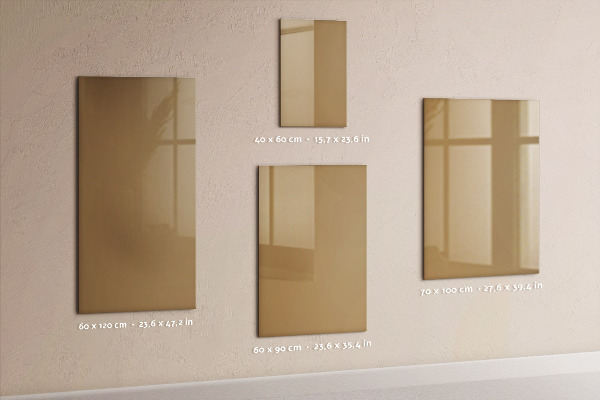 Magnetbild Dunkelbeige Farbe