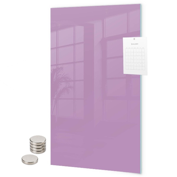Glas magnettafel Farbe: Puderrosa