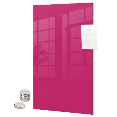 Glas magnettafel Dunkelrosa Farbe