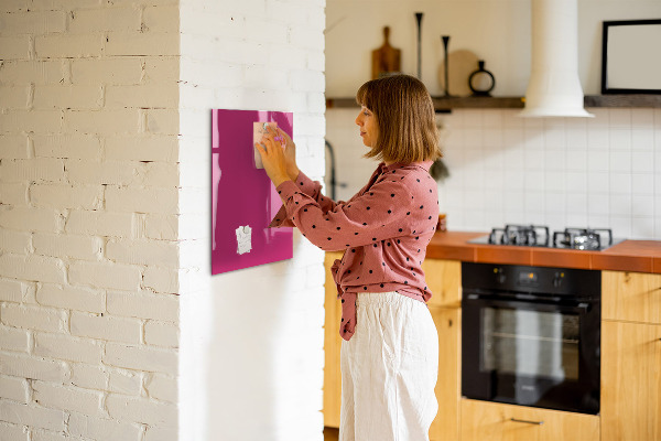 Glas magnettafel Dunkelrosa Farbe