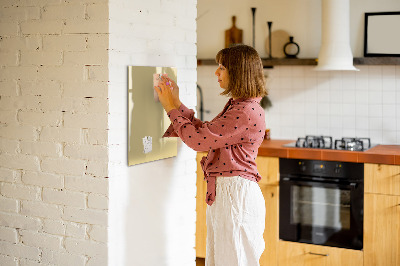 Glas magnettafel Cremefarben