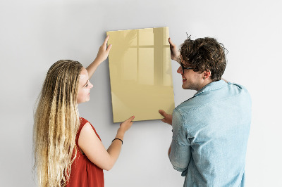 Glas magnettafel Cremefarben