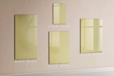Glas magnettafel Cremefarben