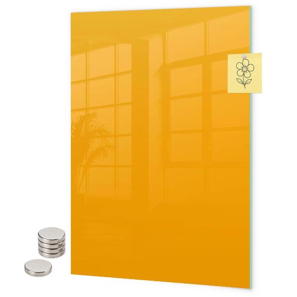 Glas magnettafel Hellgelbe Farbe