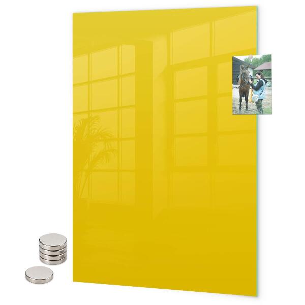 Glas magnettafel Hellgelbe Farbe