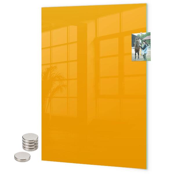 Glas magnettafel Hellgelbe Farbe