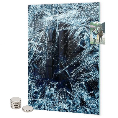 Glas magnettafel Knackendes Eis